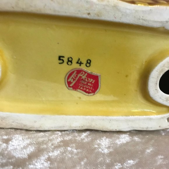 Vintage Lefton Vintage Floral Fruit Basket Napkin Holder Kitchen Retro Decor EUC - Picture 7 of 8